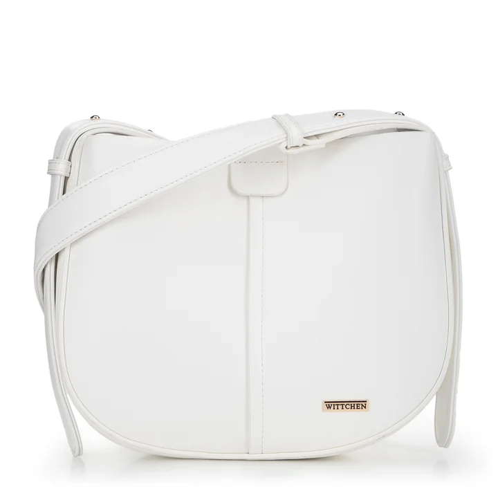 白*様 白さんのです Wittchen Damska torebka na ramię z imitacji skóry biała - Lamoda.pl