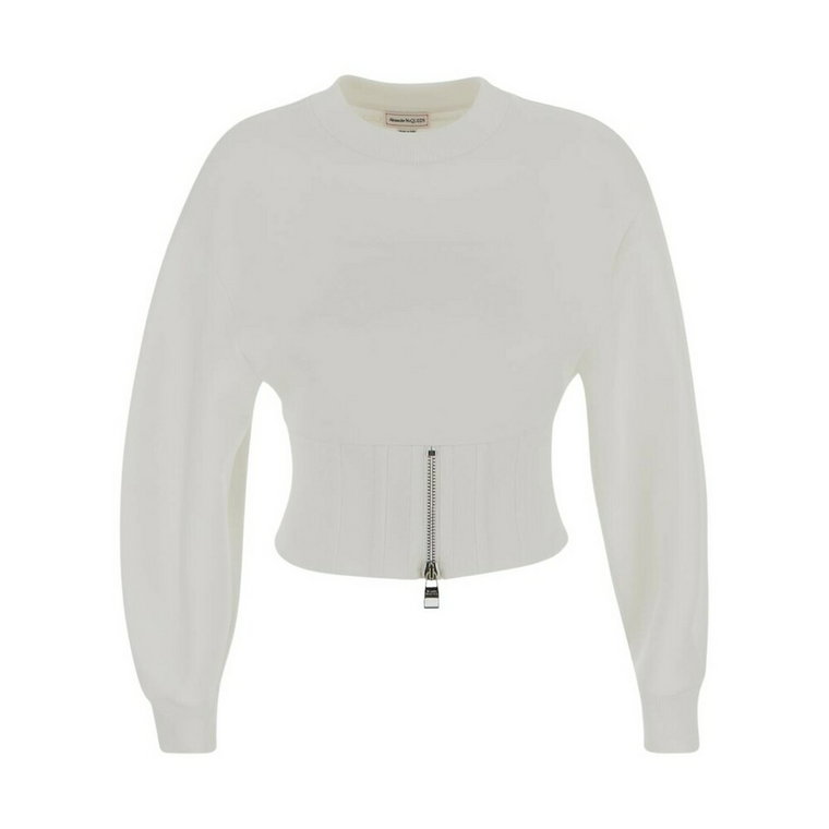 Stylowy Cropped Sweter dla kobiet Alexander McQueen