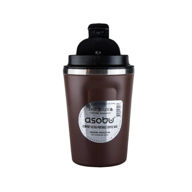 Kubek termiczny ASOBU Cafe Compact Brązowy 380ml