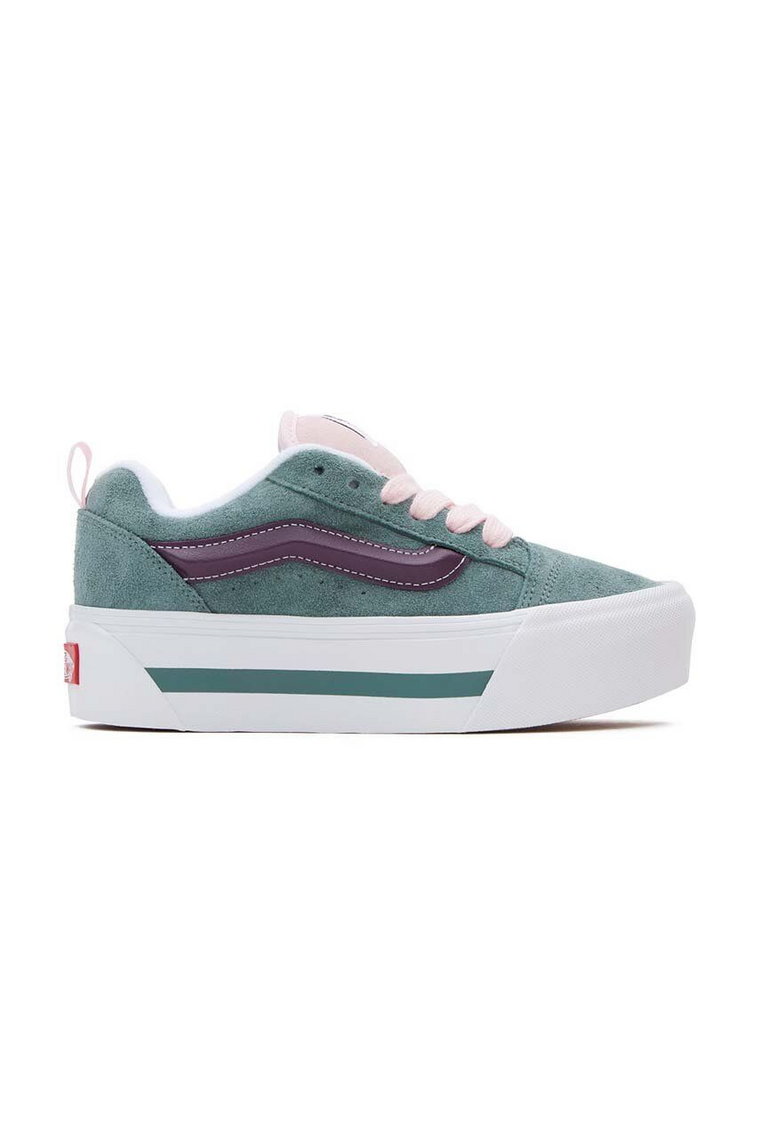 Vans tenisówki zamszowe Knu Stack kolor zielony VN000CP69Q61