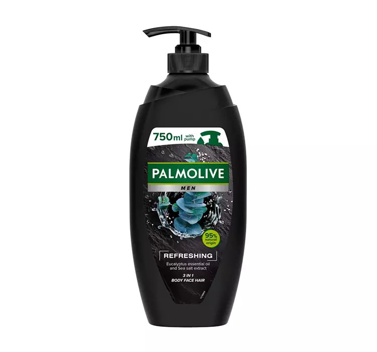 PALMOLIVE MEN REFRESHING ŻEL POD PRYSZNIC 3W1 DO CIAŁA, TWARZY I WŁOSÓW 750ML