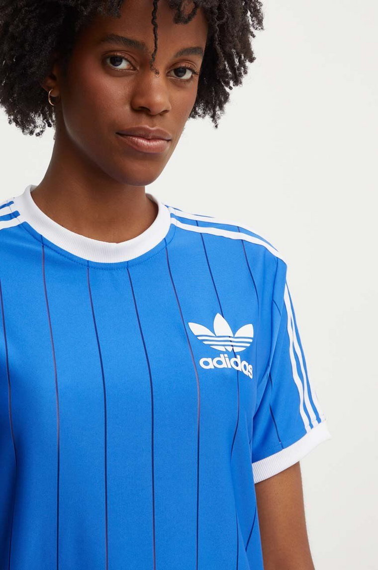 adidas Originals t-shirt damski kolor niebieski IY7233