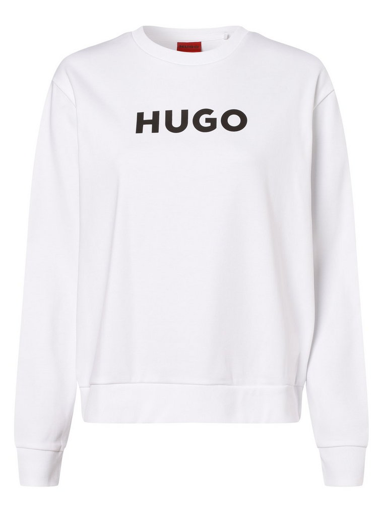 HUGO - Damska bluza nierozpinana  The Hugo Sweater, biały