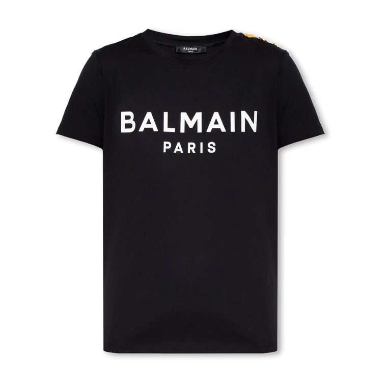 T-shirt z logo Balmain