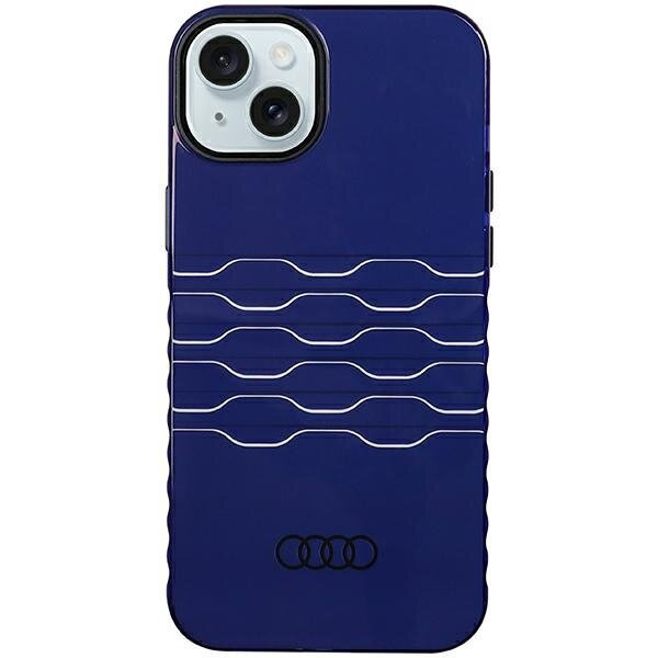 Audi IML MagSafe Case iPhone 15 Plus / 14 Plus 6.7" niebieski/navy blue hardcase AU-IMLMIP15M-A6/D3-BE