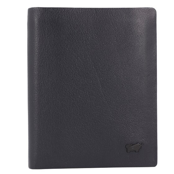 Braun Büffel Hannes Portfel Ochrona RFID Skórzany 9.5 cm navy