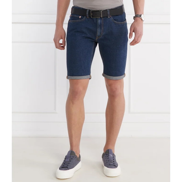 Hugo Blue Jeansowe szorty ASH/S | Slim Fit