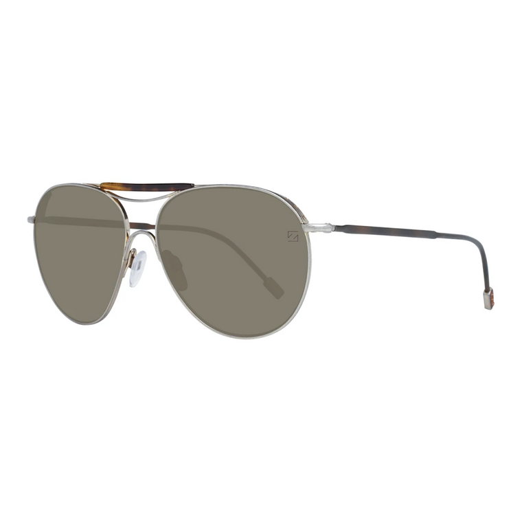 Szare Okulary Aviator dla Mężczyzn Ermenegildo Zegna