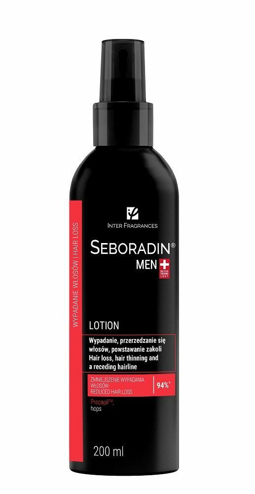 Seboradin Men - lotion kuracja przeciw przedwczesnemu wypadaniu włosów 200ml