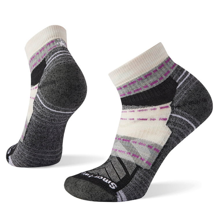 Damskie skarpety trekkingowe Smartwool Hike Light Cushion Margarita Ankle Socks moonbeam - 34-37