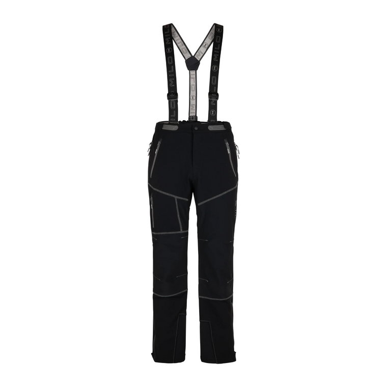 Męskie spodnie skiturowe Milo Lahore Pants black/grey zips - L