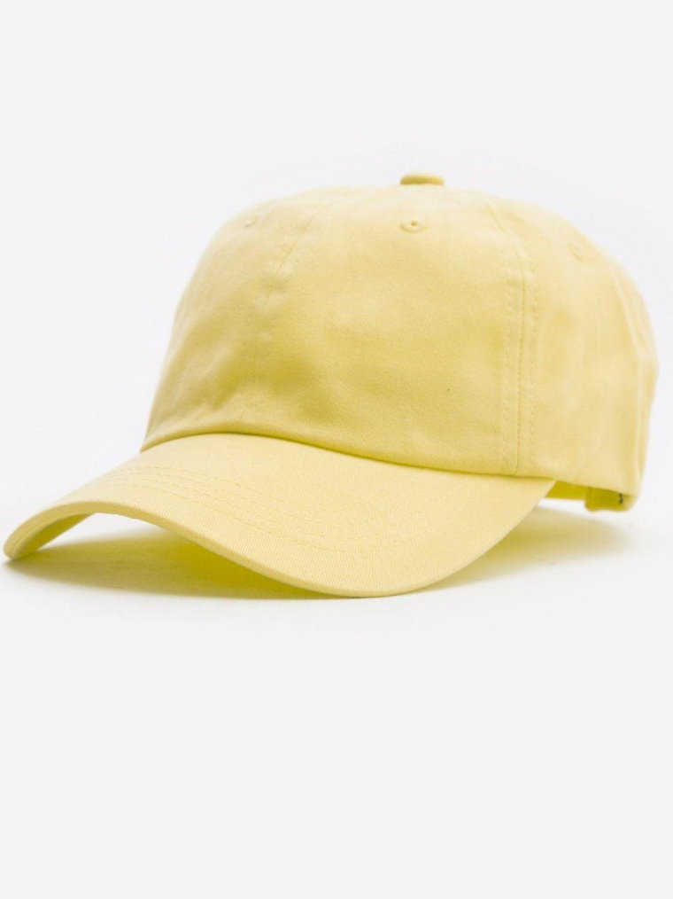 Peached Cotton Twill Dad Cap Yellow