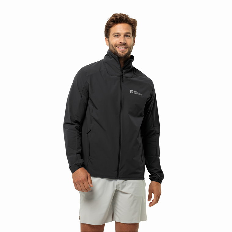 Męska bluza sportowa Jack Wolfskin PRELIGHT JKT M black - S