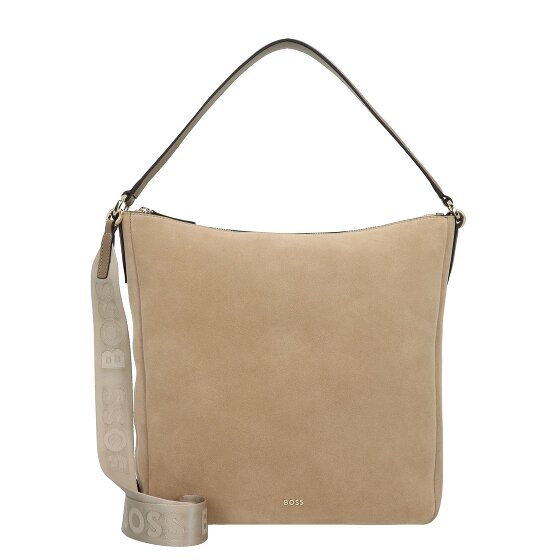 Boss Alyce Torba na ramię Skórzany 32 cm light beige