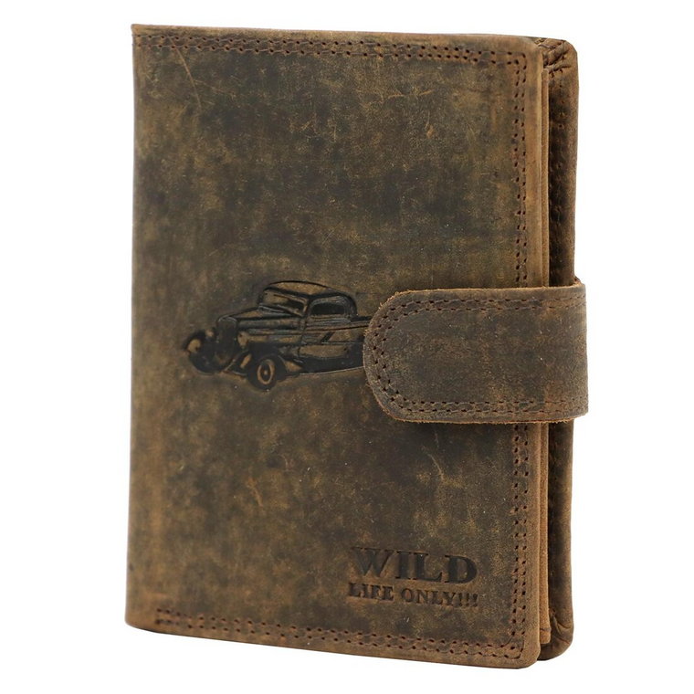 Skórzany męski portfel Wild FF5601B-S