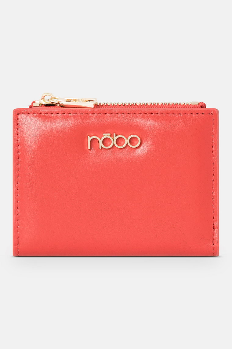 Damski skórzany portfel Nobo czerwony
