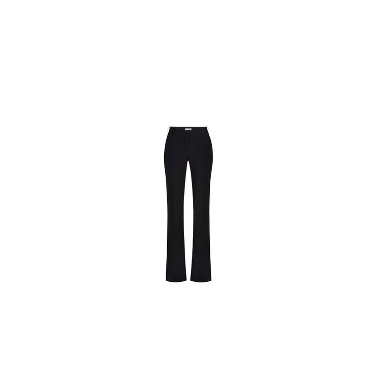 Czarne Spodnie Bootcut Nina Ricci