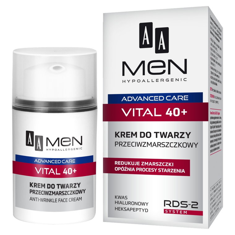 AA Men Advanced Care Vital 40+ Krem Do Twarzy 50 ml