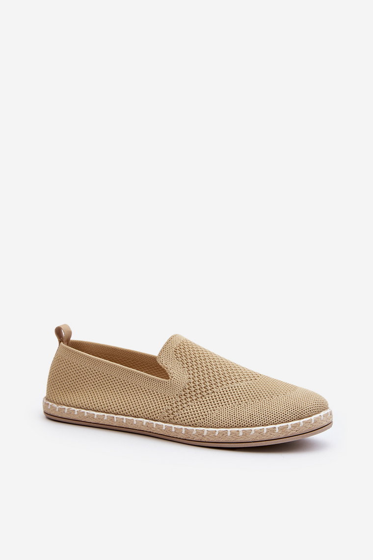 Espadryle Wsuwane Damskie Harmonie Beżowe 24TX02-7653