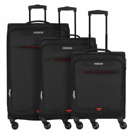 American Tourister Street Roll 4 kółka Zestaw walizek 3-części black