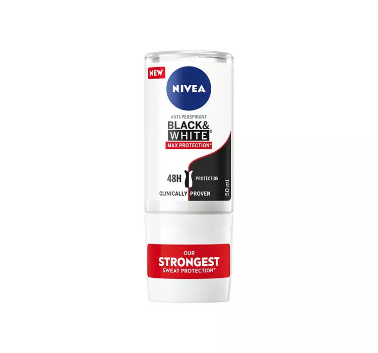 NIVEA BLACK&WHITE MAX PROTECTION ANTYPERSPIRANT DLA KOBIET ROLL ON 50ML