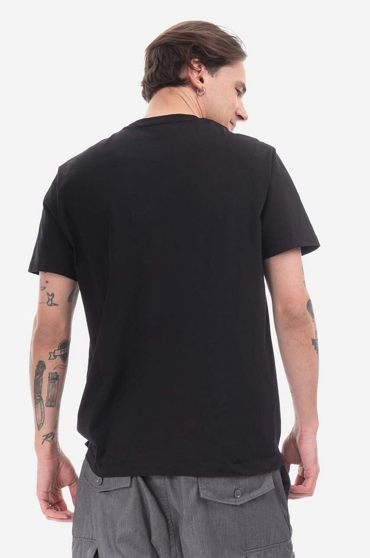 Neil Barett t-shirt bawełniany kolor czarny gładki PBJT148.U501C-1390