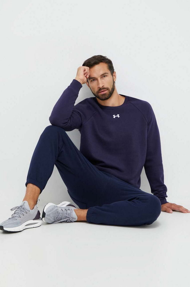 Under Armour bluza męska kolor granatowy gładka 1379755