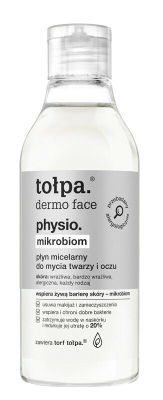 Tołpa Dermo Face Physio Mikrobiom - łagodny płyn micelarny do mycia twarzy i oczu 400ml