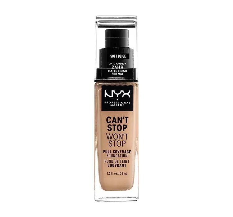 NYX PROFESSIONAL MAKEUP CAN'T STOP WON'T STOP PODKŁAD KRYJĄCY 07.5 SOFT BEIGE 30ML