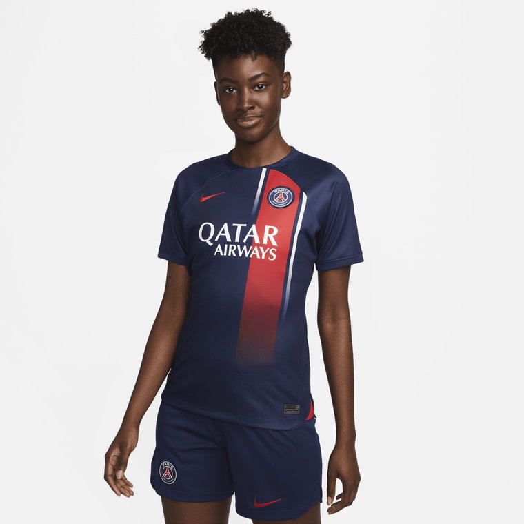 Damska koszulka piłkarska Nike Dri-FIT Paris Saint-Germain Stadium 2023/24 (wersja domowa) - Niebieski