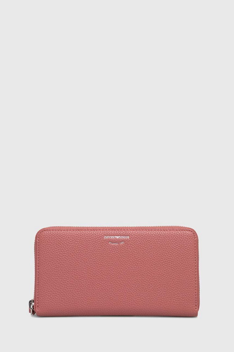 Emporio Armani portfel damski kolor różowy Y3H168 YVZ7E