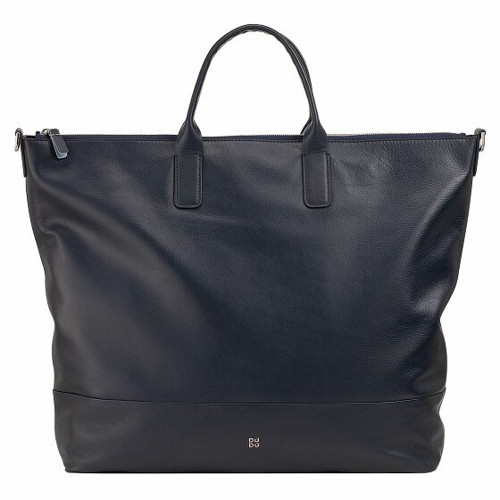 DuDu Judith Shopper Bag Skórzany 41 cm navy