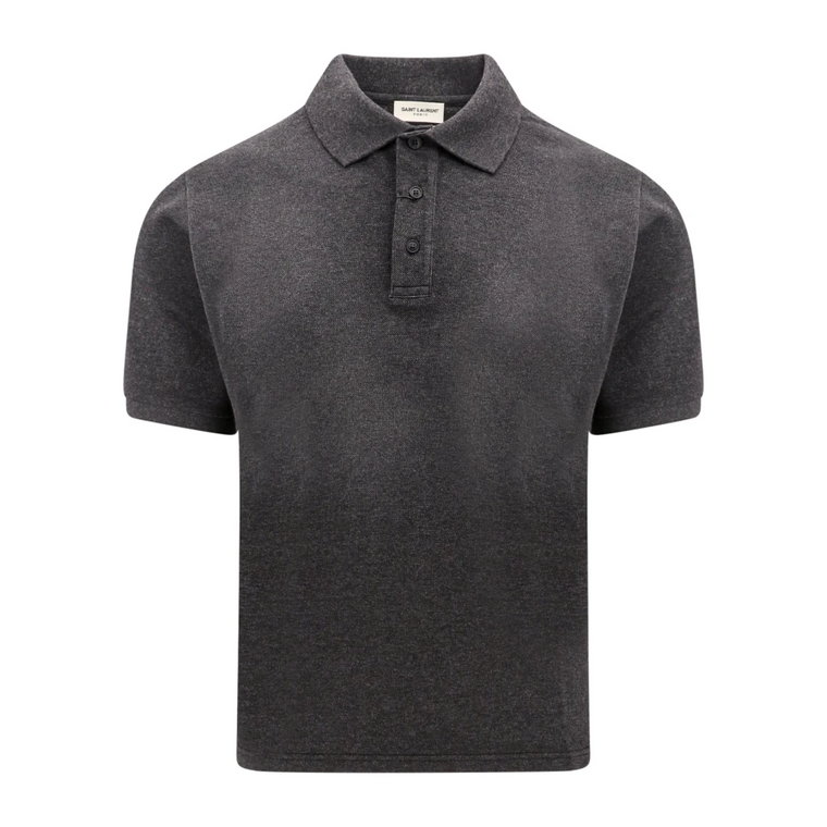 Szara Koszulka Polo - Stylowa aktualizacja męskiej garderoby Saint Laurent