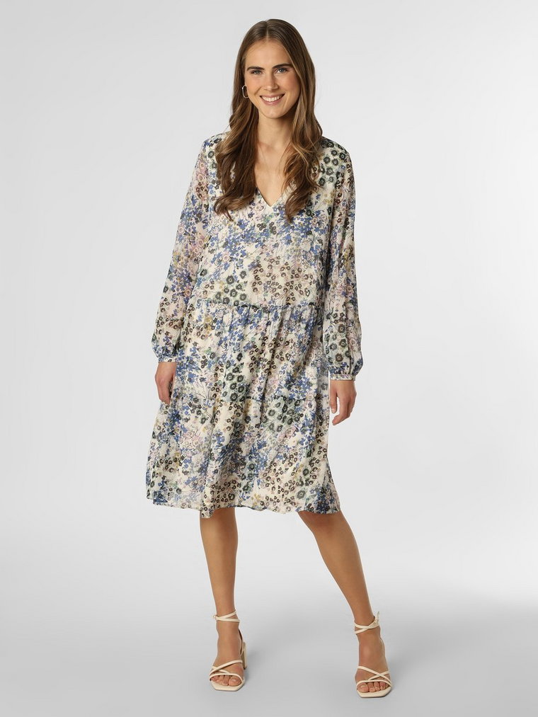 Esprit Collection - Sukienka damska, niebieski|biały|wielokolorowy