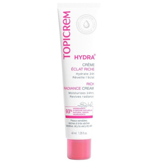 Topicrem Hydra+ Rich Ultra-Moisturizing Radiance Cream ultranawilżający krem rozświetlający do twarzy 40ml