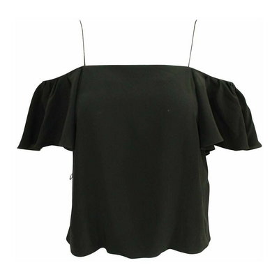 Fendi Vintage, Pre-Owned Short Top With Spaghetti Straps Condition Very  Czarny, female, Fendi Vintage