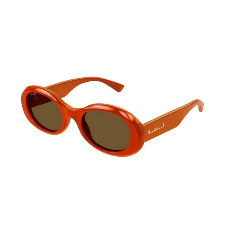 Pomarańczowe Brązowe Okulary Gg1587S 003 Gucci
