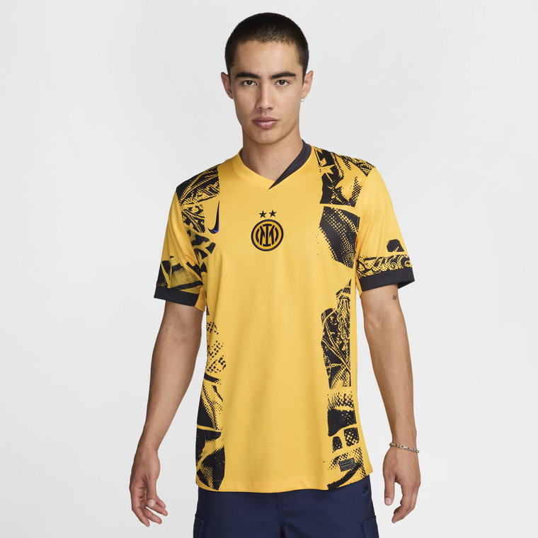 Męska koszulka piłkarska Nike Dri-FIT Inter Mediolan Stadium 2024/25 (wersja trzecia)  replika - Żółty