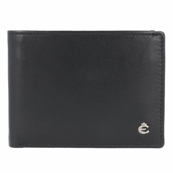 Esquire Harry Wallet Leather 10,5 cm schwarz