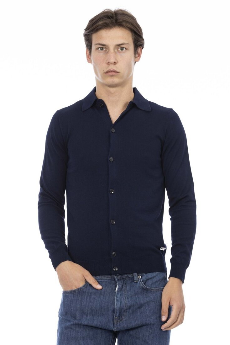 Swetry marki Baldinini Trend model 6003T_ROVIGO kolor Niebieski. Odzież męska. Sezon: Cały rok