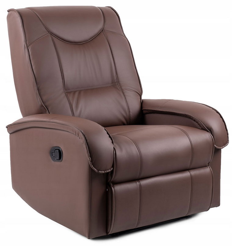 Fotel wypoczynkowy rozkładany Difter - brązowy