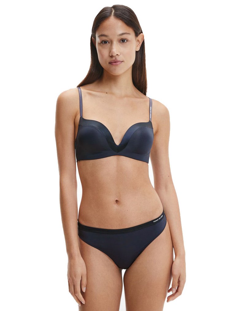 TOMMY HILFIGER MAJTKI DAMSKIE STRINGI THONG NAVY UW0UW03259 DW5 - Rozmiar: XS