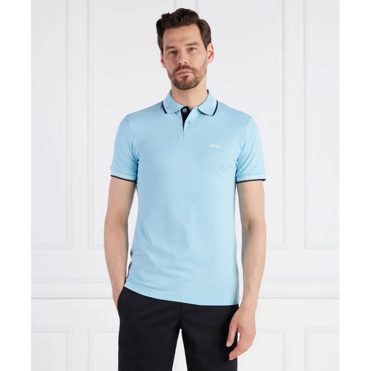 BOSS GREEN Polo Paul Curved | Slim Fit | stretch