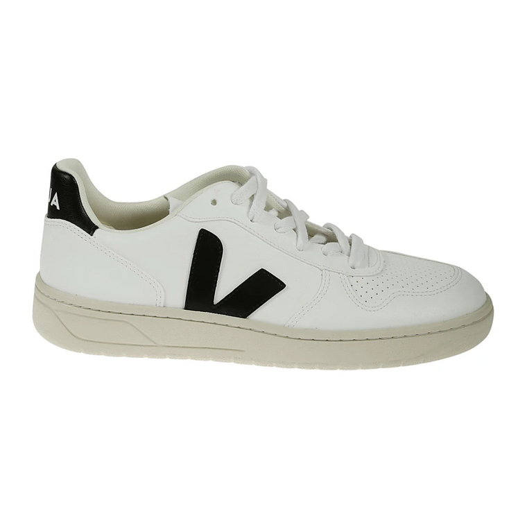 Białe Sneakersy Ss23 - Organiczna Bawełna, Perforowany Nosek Veja