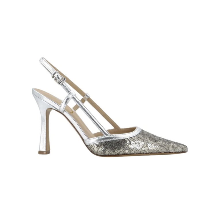 Luxor Silver Sequin Pumps Roberto Festa