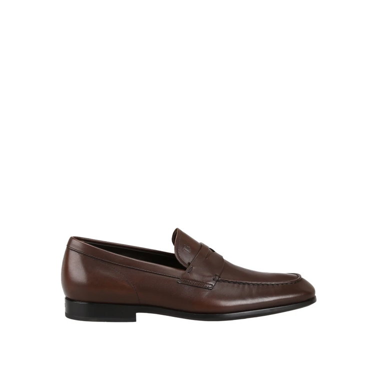 Stylowe Brązowe Loafersy z Paskiem Penny Tod's