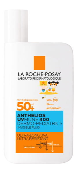 LA ROCHE-POSAY ANTHELIOS UVMUNE 400 DERMO-PEDIATRICS Niewidoczny Fluid SPF 50+ - 50ml