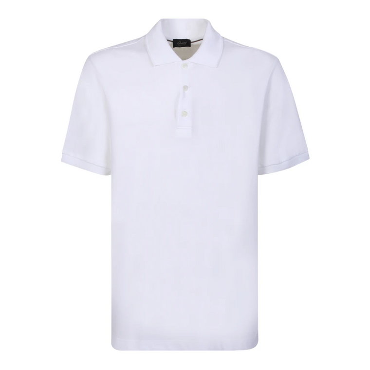Biała Polo T-shirt dla Mężczyzn Brioni