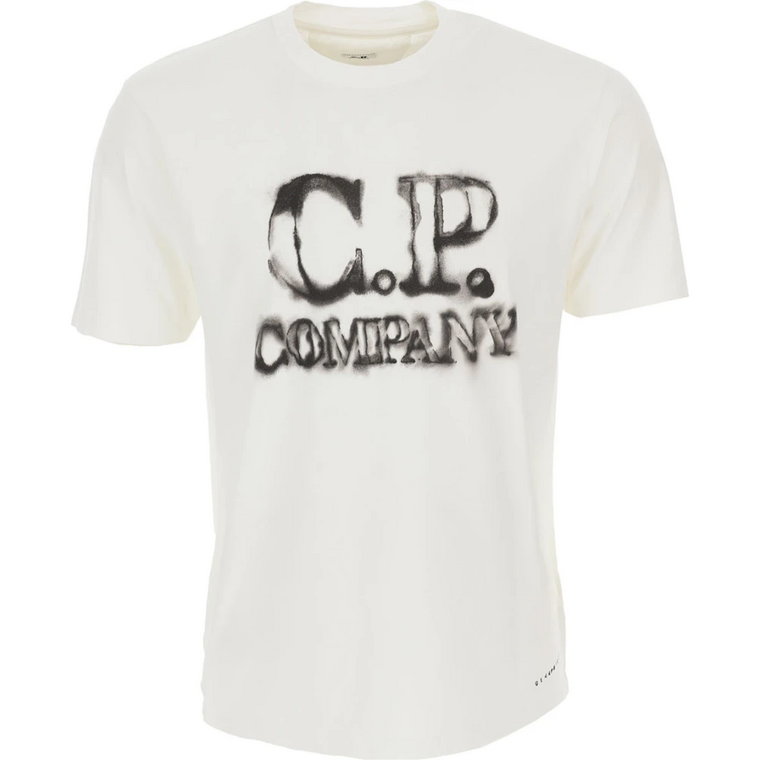Białe koszulki i pola dla mężczyzn C.p. Company