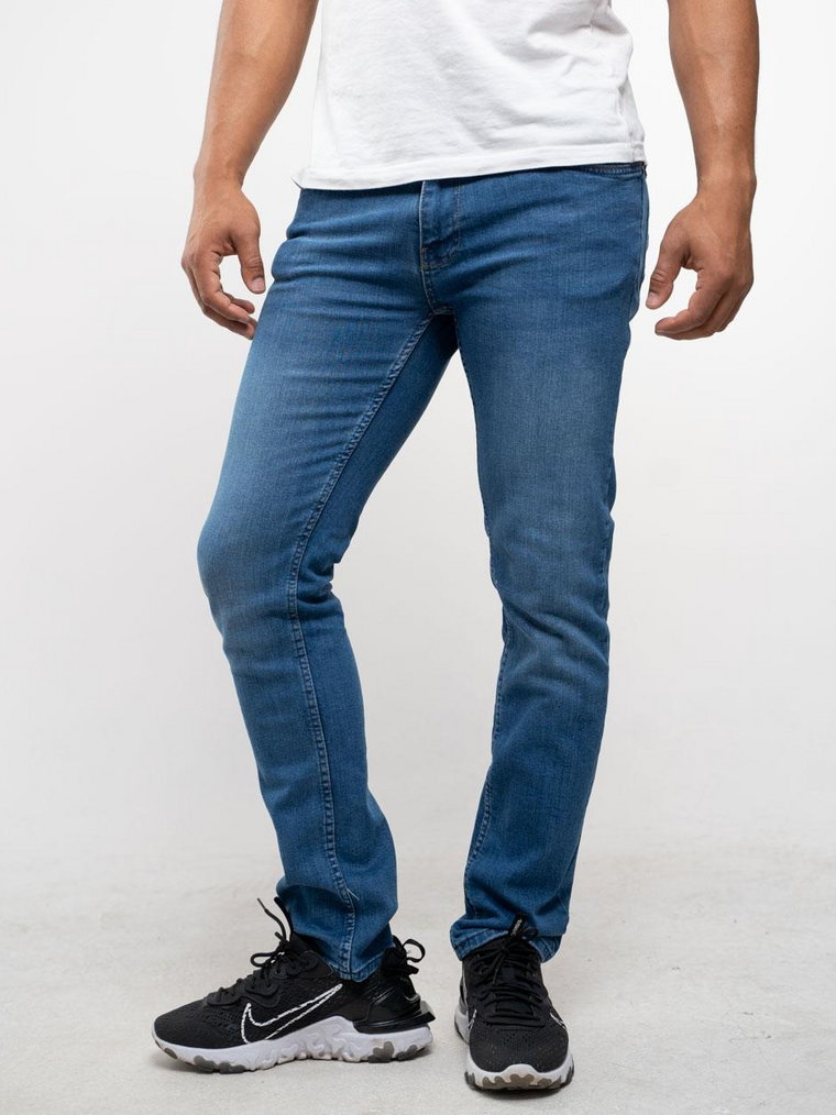 Spodnie Jeansowe Croll Classics Mustache Regular 4956-03 Niebieskie PRODUKT Z WADĄ